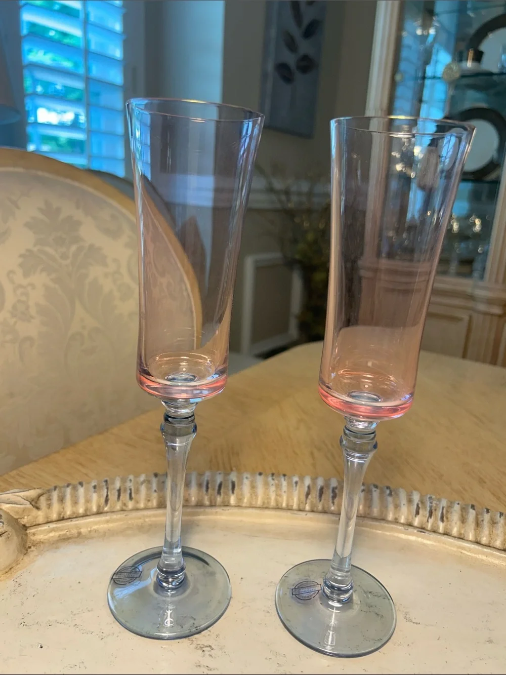 Fabrique a La Main Hand Made Champagne Flutes (2)